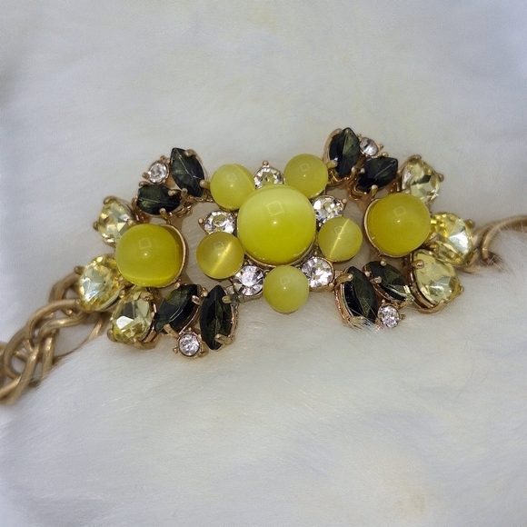Banana Republic Gold Tone Jeweled Link Bracelet - Picture 3 of 15